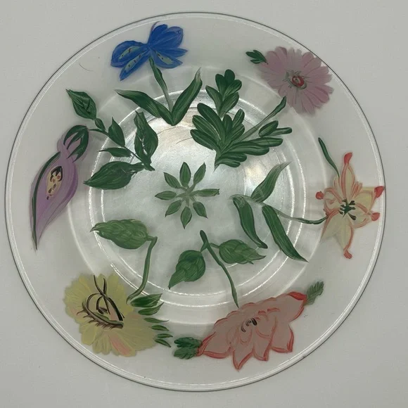 Vintage Royal Danube Glass Plates - Set of 4 - Picture 5 of 10